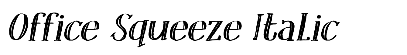 Office Squeeze Italic